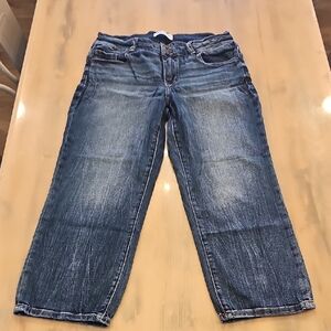 BKE Payton Women's Capri Jeans - Faded Indigo Wash 30